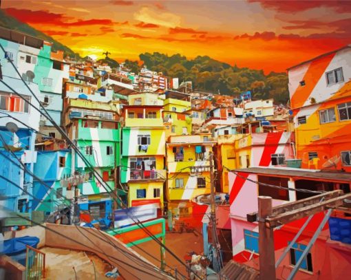 Favela Brazil paint by numbers