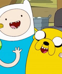 Finn And Jake Cartoon paint by numbers