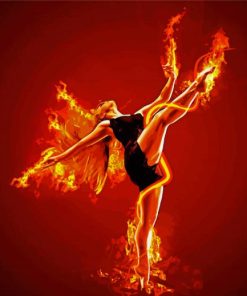 Fire Ballet paint by numbers