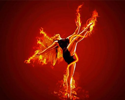 Fire Ballet paint by numbers