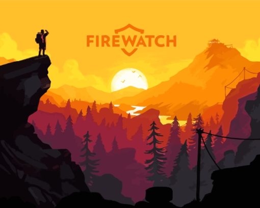 Firewatch Game paint by numbers