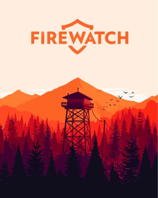 Firewatch Game Poster Art paint by numbers