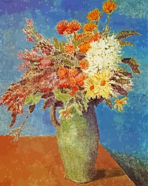 Flower Picasso paint by numbers