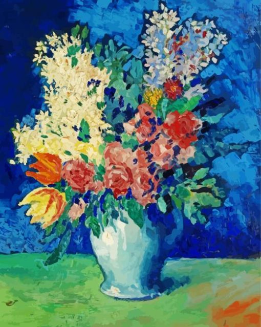 Flowers Picasso paint by numbers