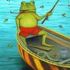 Fly Fishing Frog paint by number