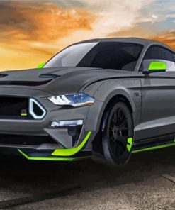 Ford Mustang paint by numbers