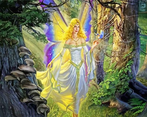 Forest Fairy paint by numbers