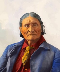 Geronimo Indian Chief paint by numbers