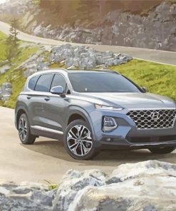 Grey Hyundai Santa Fe Car paint by number