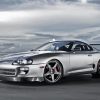 Grey Supra MK4 paint by numbers