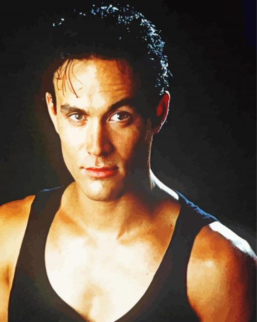 Handsome Brandon Lee paint by numbers