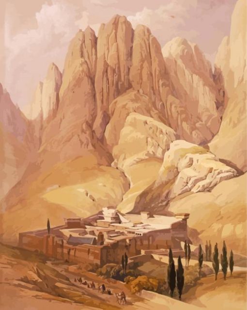 Horeb Mountain Art paint by numbers