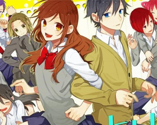 Horimiya Anime Characters paint by numbers