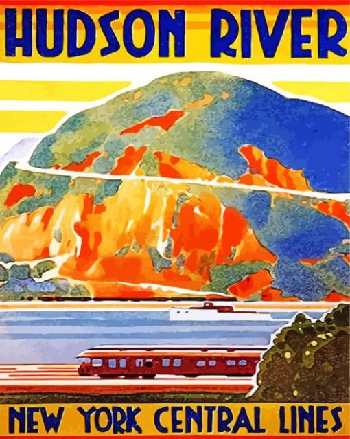 Hudson River Poster paint by numbers