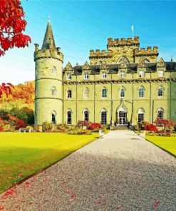 Inveraray Castle In Scotland paint by number