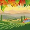 Italy Vineyard Art paint by numbers