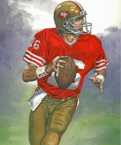 Joe Montana American Player paint by numbers