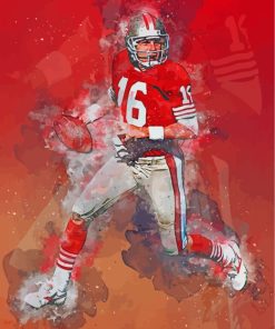 Joe Montana Art paint by numbers