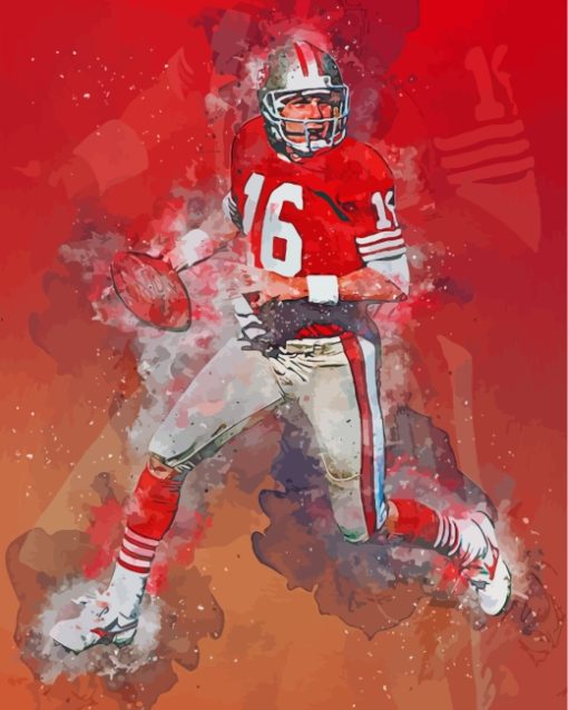 Joe Montana Art paint by numbers