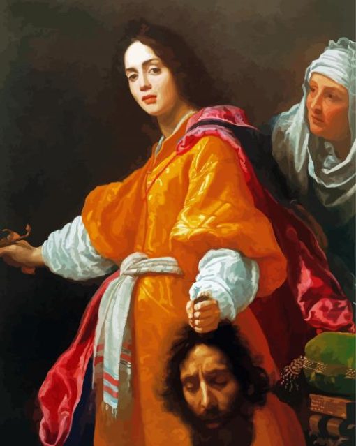 Judith With The Head Of Holofernes By Cristofano Allori paint by numbers