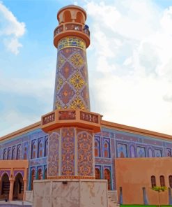 Katara Mosque In Doha paint by numbers