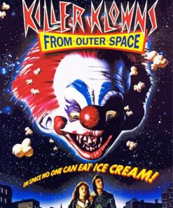 Killer Klowns from Outer Space Movie paint by number