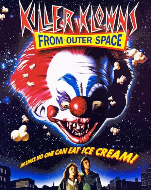 Killer Klowns from Outer Space Movie paint by number