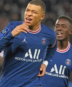 Kylian Mbappe Paris Saint Germain paint by numbers