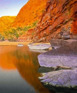 Larapinta Ormiston Gorge paint by numbers