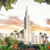 Los Angeles California Temple paint by numbers