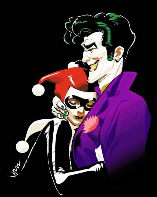 Mad lover Joker paint by numbers