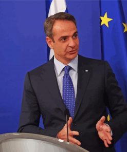 Minister Mitsotakis paint by number