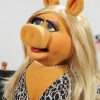 Miss Piggy Wearing Dress paint by numbers