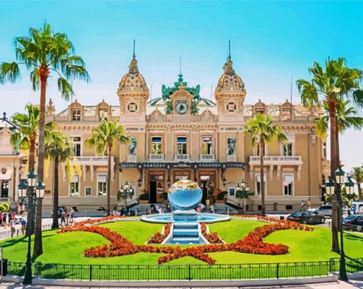 Monte Carlo Casino Monaco paint by numbers