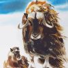 Muskox Art paint by number