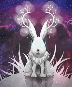 Mystical Rabbit paint by number