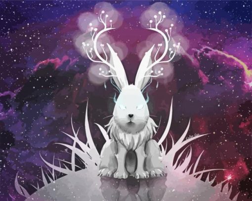 Mystical Rabbit paint by number