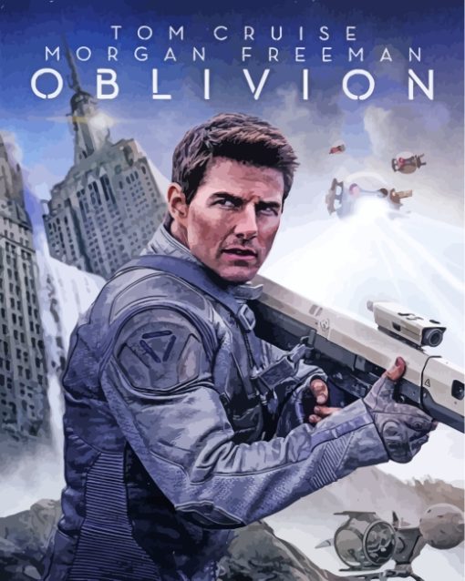 Oblivion Movie paint by numbers