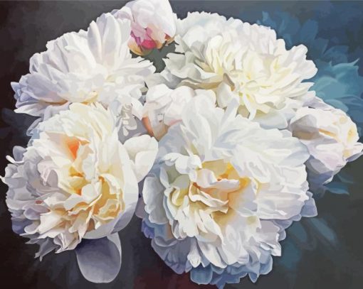 Peonies Flowers paint by number