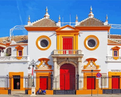 Plaza De Toros De La Maestranza paint by number