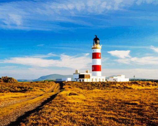 Point Of Ayre Lighthouse Isle Of Man paint by numbers