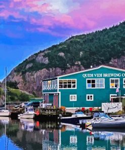 Quidi Vidi Susnet Canada paint by numbers