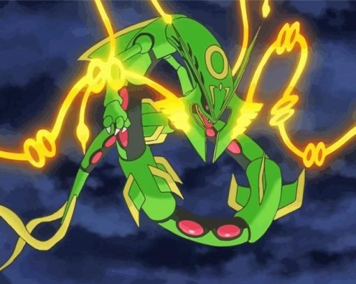 Rayquaza Species paint by number