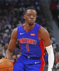 Reggie Jackson Basketball Player paint by number