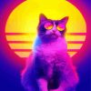 Retro Cat paint by number