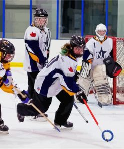 Ringette Sports paint by number