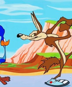 Roadrunner And Coyote paint by numbers