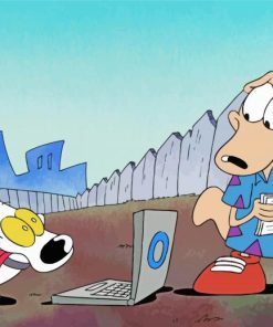 Rockos Modern Life Animated Serie Characters paint by numbers