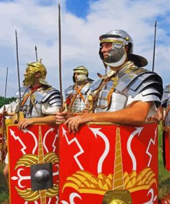 Roman Soldiers paint by numbers