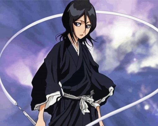 Rukia Kuchiki Bleach paint by numbers